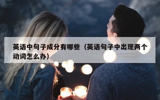 英语中句子成分有哪些（英语句子中出现两个动词怎么办）