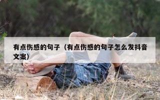 有点伤感的句子（有点伤感的句子怎么发抖音文案）