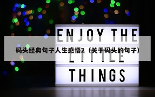 码头经典句子人生感悟2（关于码头的句子）