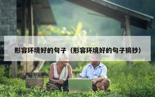 形容环境好的句子（形容环境好的句子摘抄）