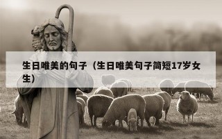 生日唯美的句子（生日唯美句子简短17岁女生）