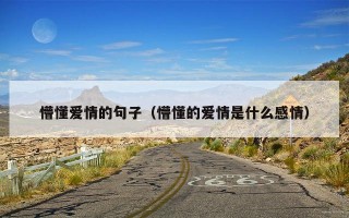 懵懂爱情的句子（懵懂的爱情是什么感情）