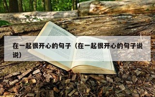 在一起很开心的句子（在一起很开心的句子说说）