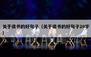 关于读书的好句子（关于读书的好句子20字）