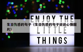 生日伤感的句子（生日伤感的句子说说心情图片）
