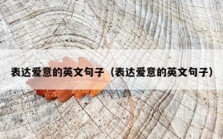 表达爱意的英文句子（表达爱意的英文句子）