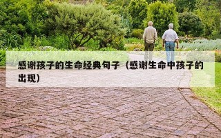 感谢孩子的生命经典句子（感谢生命中孩子的出现）