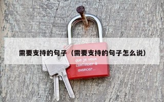 需要支持的句子（需要支持的句子怎么说）