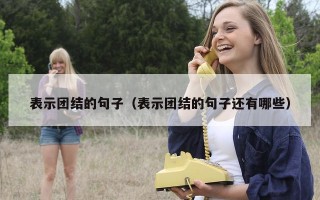 表示团结的句子（表示团结的句子还有哪些）