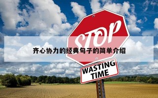 齐心协力的经典句子的简单介绍