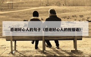 感谢好心人的句子（感谢好心人的祝福语）