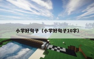 小学好句子（小学好句子10字）