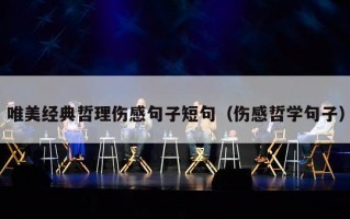 唯美经典哲理伤感句子短句（伤感哲学句子）