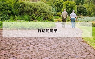 行动的句子 行动的句子