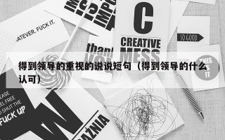 得到领导的重视的说说短句（得到领导的什么认可）