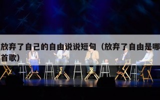 放弃了自己的自由说说短句（放弃了自由是哪首歌）
