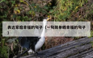 表达家庭幸福的句子（一句简单晒幸福的句子）