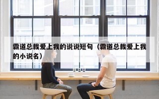 霸道总裁爱上我的说说短句（霸道总裁爱上我的小说名）