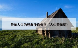 赞美人生的经典佳作句子（人生赞美词）