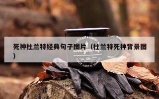 死神杜兰特经典句子图片（杜兰特死神背景图）
