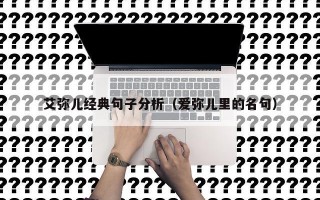 艾弥儿经典句子分析（爱弥儿里的名句）