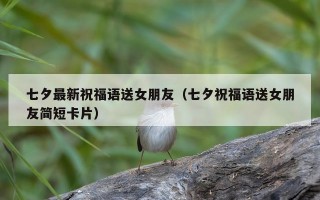 七夕最新祝福语送女朋友（七夕祝福语送女朋友简短卡片）