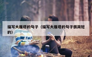 描写大雁塔的句子（描写大雁塔的句子很简短的）