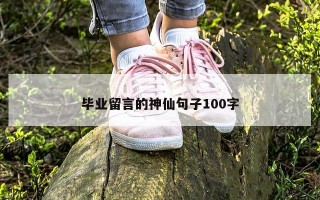 毕业留言的神仙句子100字