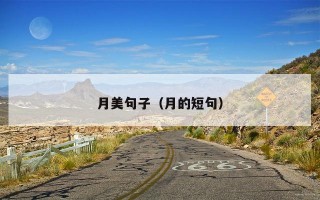 月美句子（月的短句）