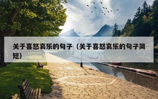 关于喜怒哀乐的句子（关于喜怒哀乐的句子简短）