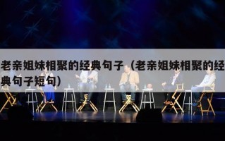老亲姐妹相聚的经典句子（老亲姐妹相聚的经典句子短句）