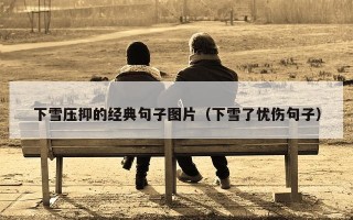 下雪压抑的经典句子图片（下雪了忧伤句子）