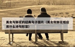美女与鲜花的经典句子图片（美女和鲜花相应用什么诗句形容）