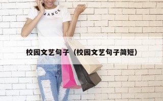 校园文艺句子（校园文艺句子简短）