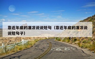 靠近年底的凄凉说说短句（靠近年底的凄凉说说短句子）