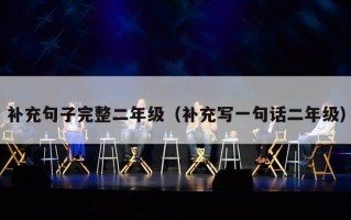 补充句子完整二年级（补充写一句话二年级）