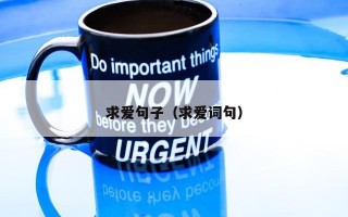 求爱句子（求爱词句）