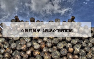 心慌的句子（表现心慌的文案）