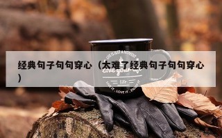 经典句子句句穿心（太难了经典句子句句穿心）