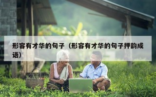 形容有才华的句子（形容有才华的句子押韵成语）