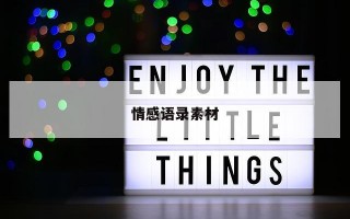 情感语录素材