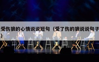 受伤狼的心情说说短句（受了伤的狼说说句子）