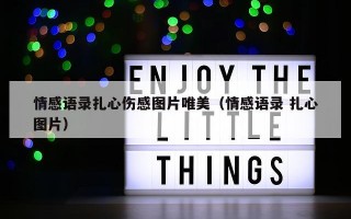 情感语录扎心伤感图片唯美（情感语录 扎心图片）