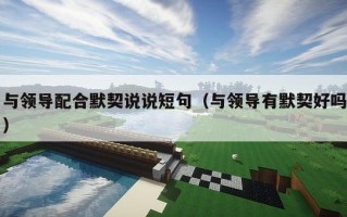与领导配合默契说说短句（与领导有默契好吗）