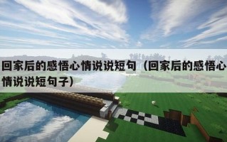 回家后的感悟心情说说短句（回家后的感悟心情说说短句子）