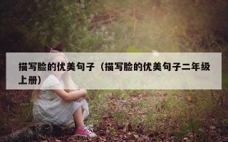 描写脸的优美句子（描写脸的优美句子二年级上册）