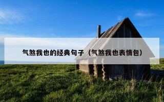 气煞我也的经典句子（气煞我也表情包）