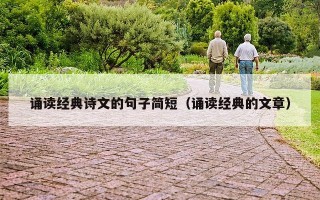 诵读经典诗文的句子简短（诵读经典的文章）