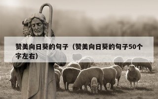 赞美向日葵的句子（赞美向日葵的句子50个字左右）