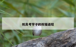 祝高考学子的祝福语短